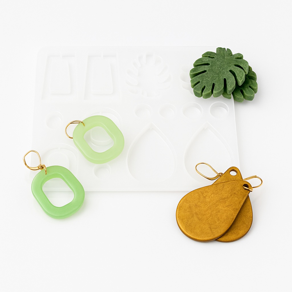 MOULE BOUCLES D’OREILLES – 13.7×11.8×0.8cm