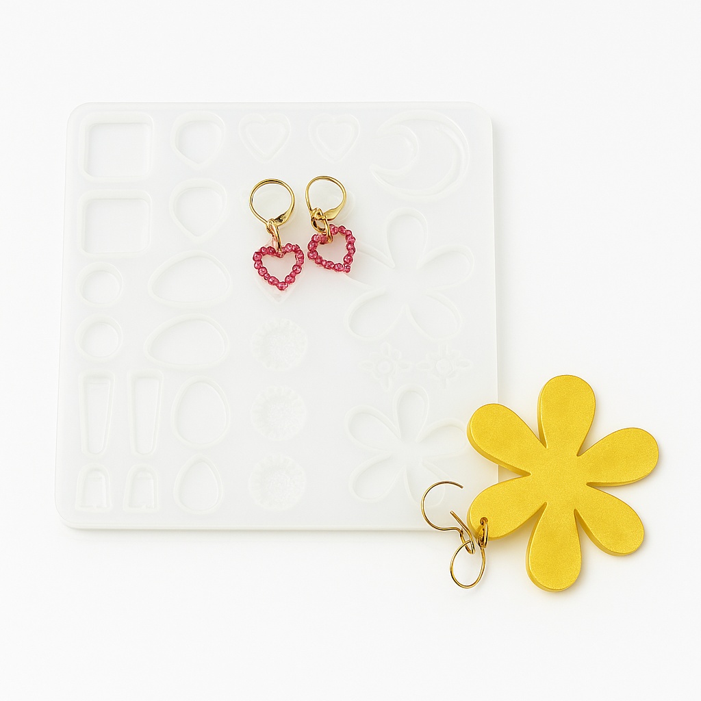 MOULE BOUCLES D’OREILLES – 21.5×22.5×0.8cm