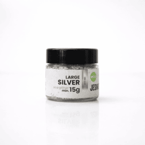 Eco Glitters Large Silver – Ökologischer silberner Glitzer für Gießharz - 15gr